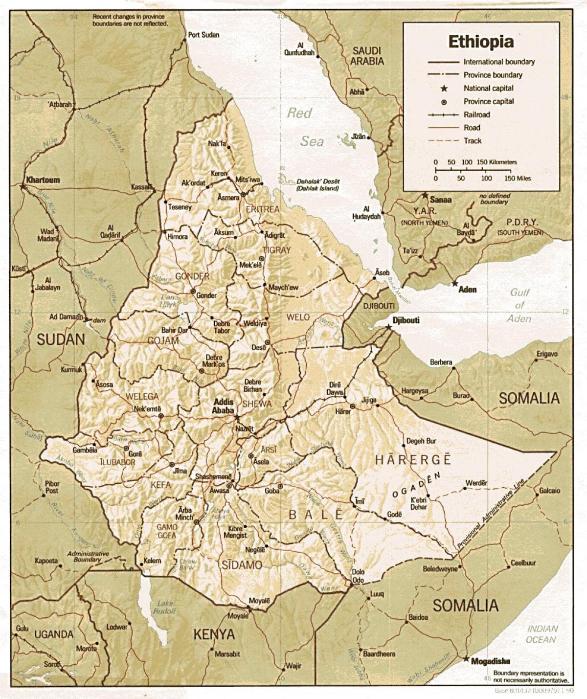 vanha Etiopian kartta