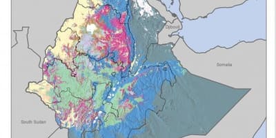 Kartta maaperän kartta Etiopia